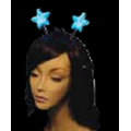 Blank Light Up Blue Star Head Boppers